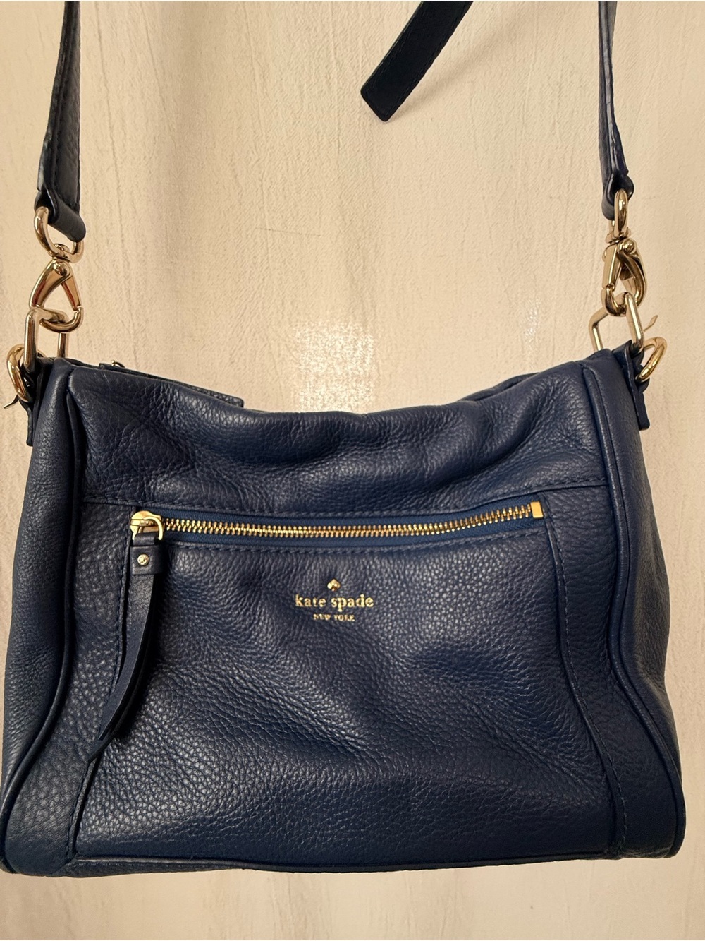 Kate Spade, CobbIe Hill Indigo Pebbled Leather, Shoulder Bag